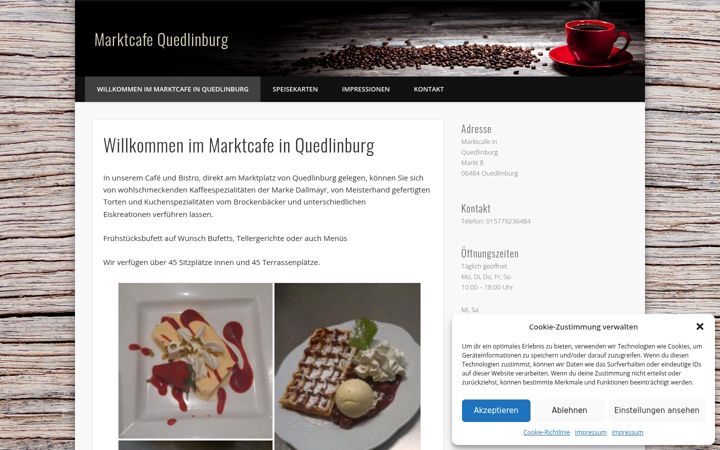 Screenshot of marktcafe-qlb.de