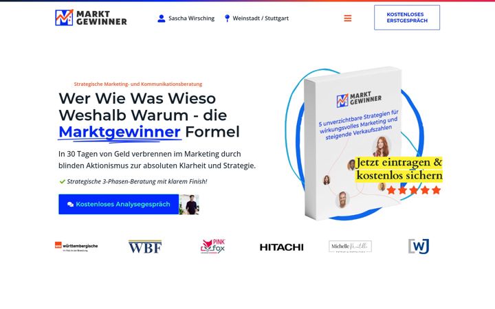 Screenshot of marktgewinner.de