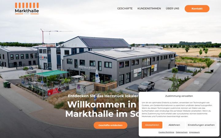 Screenshot of markthalle-im-schiff.de