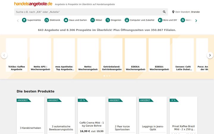 Screenshot von marktjagd.de