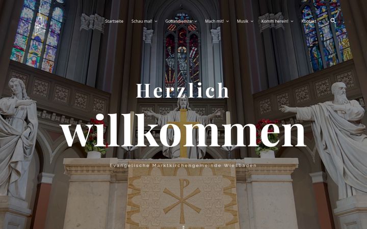 Screenshot of marktkirche-wiesbaden.de