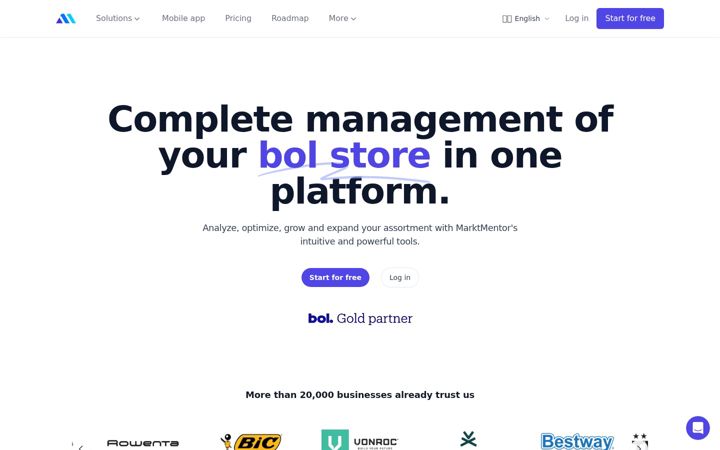 Screenshot of marktmentor.nl