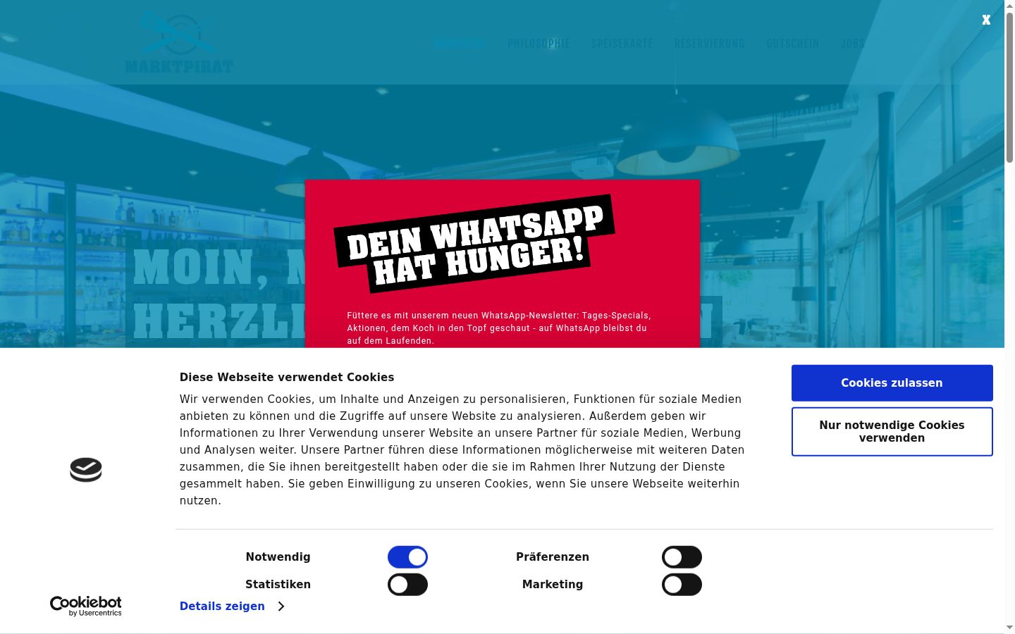 Screenshot tal-banner tal-kunsens muri qabel kwalunkwe interazzjoni