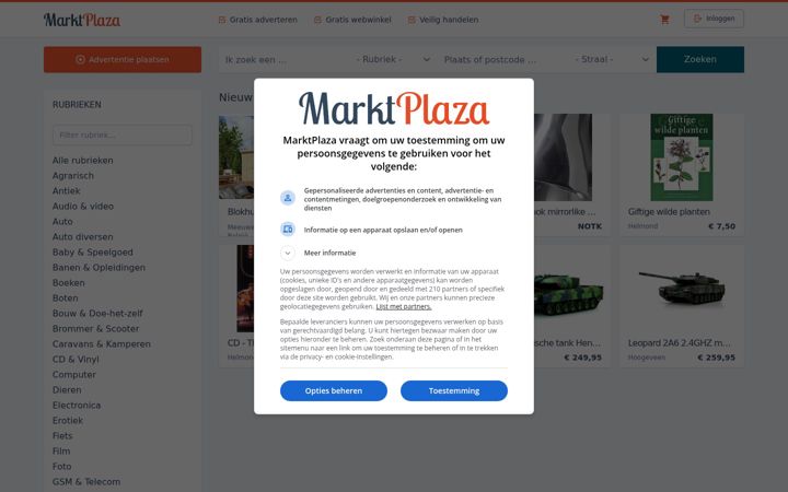 Skjermbilde av marktplaza.nl