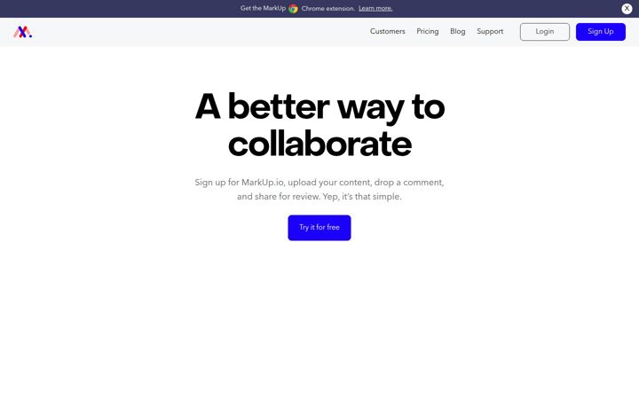 Screenshot of markup.io