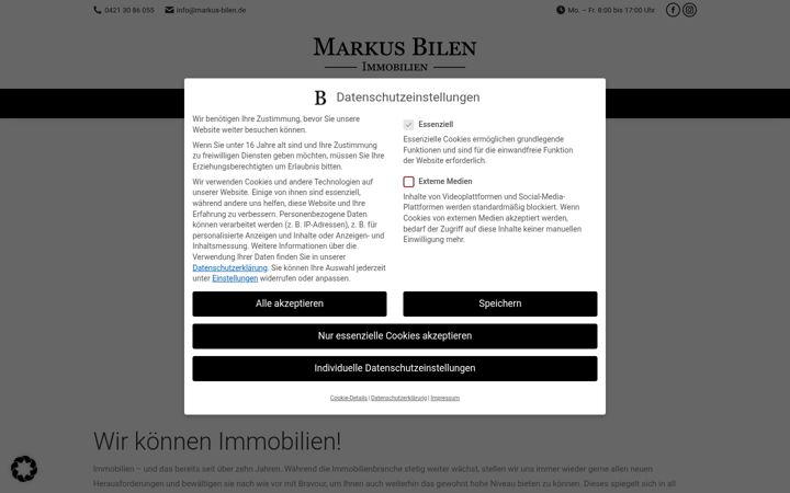 Screenshot of markus-bilen.de