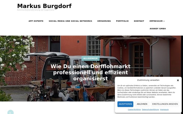 Screenshot of markus-burgdorf.com