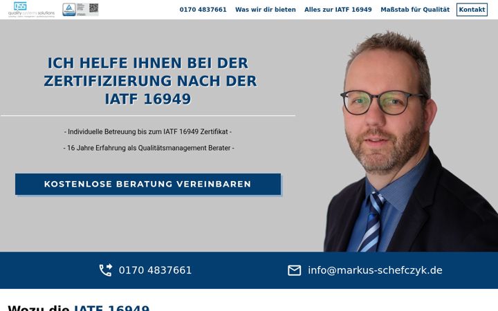 Screenshot of markus-schefczyk.de