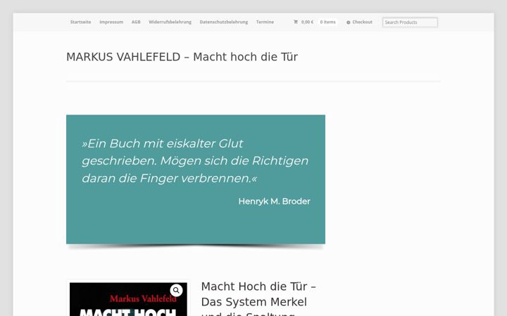Skjermbilde av markus-vahlefeld.de