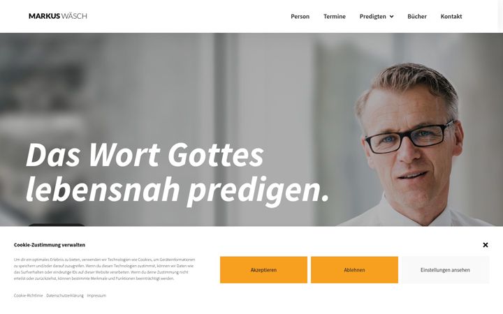 Screenshot of markus-waesch.de