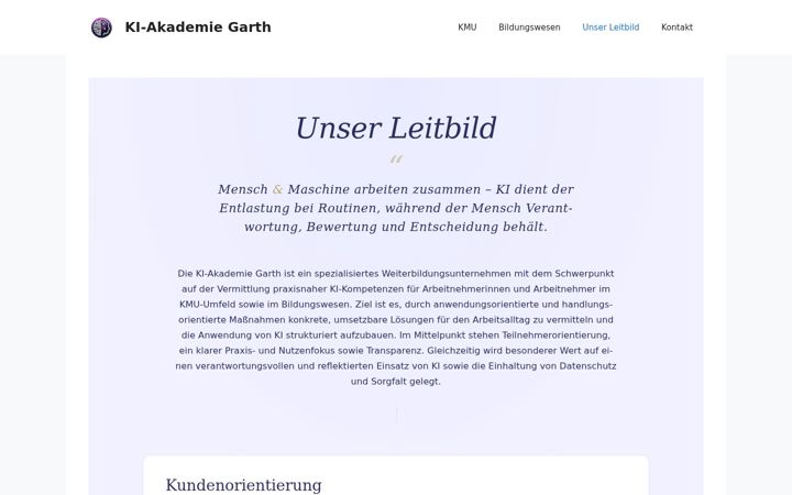 Screenshot di markusgarth.de