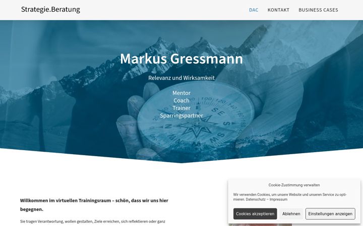 Screenshot of markusgressmann.de