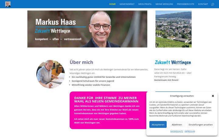 Screenshot of markushaas.ch