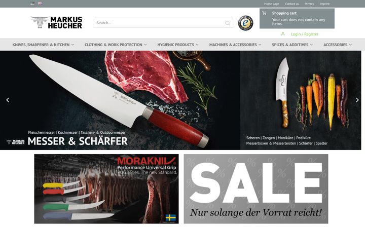 Screenshot of markusheucher.com