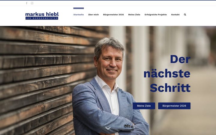 Screenshot of markushiebl.de