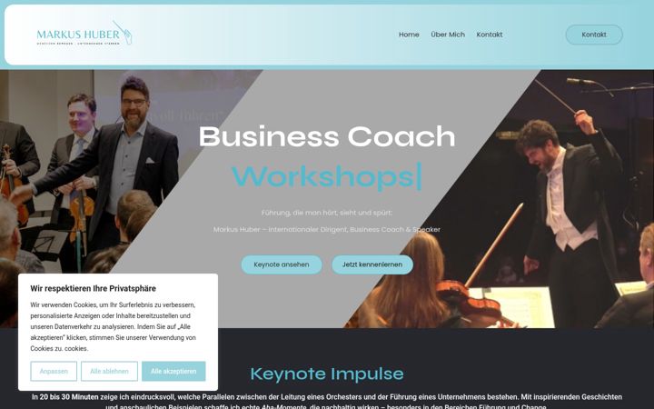 Screenshot of markushuber-coaching.de