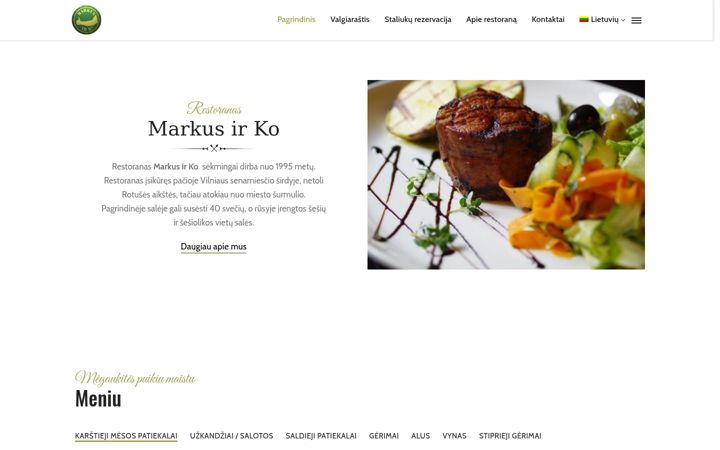 Screenshot of markusirko.lt