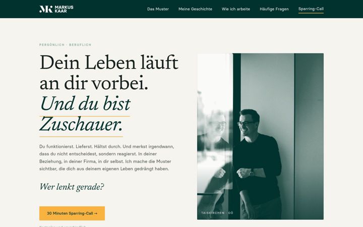 Screenshot of markuskaar.com