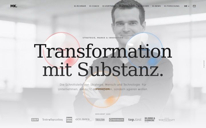 Screenshot of markuskirchmair.com