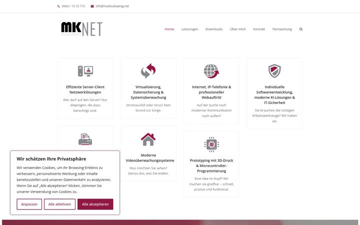 Screenshot of markuskoenig.net