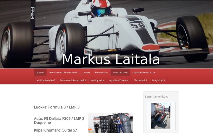 Screenshot of markuslaitala.net
