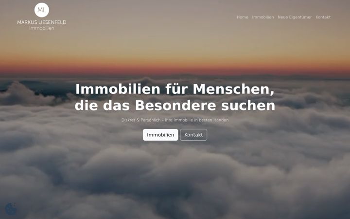 Screenshot of markusliesenfeld.de