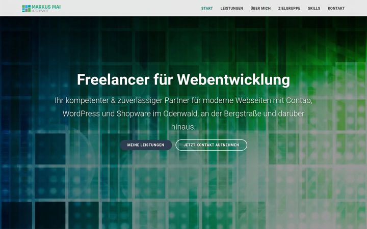 Screenshot of markusmai.de