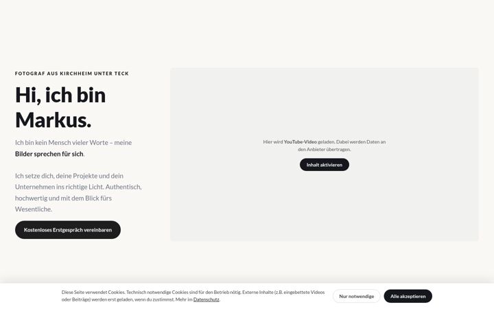 Screenshot of markuspalmer.de