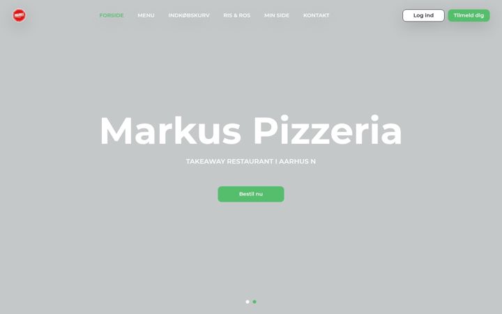 Screenshot of markuspizzeria.dk