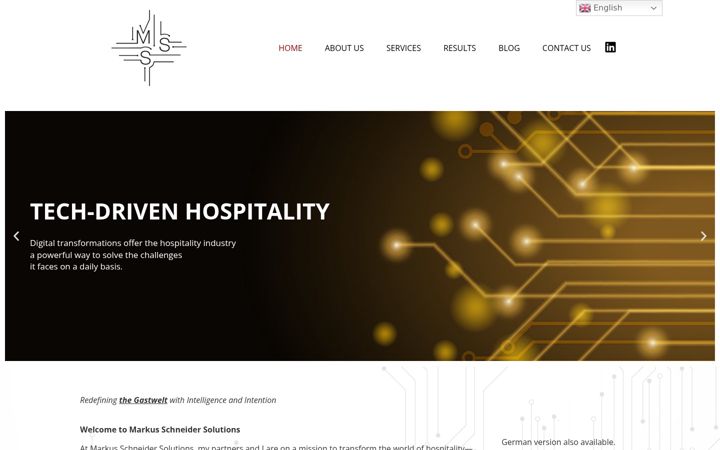Screenshot of markusschneidersolutions.com