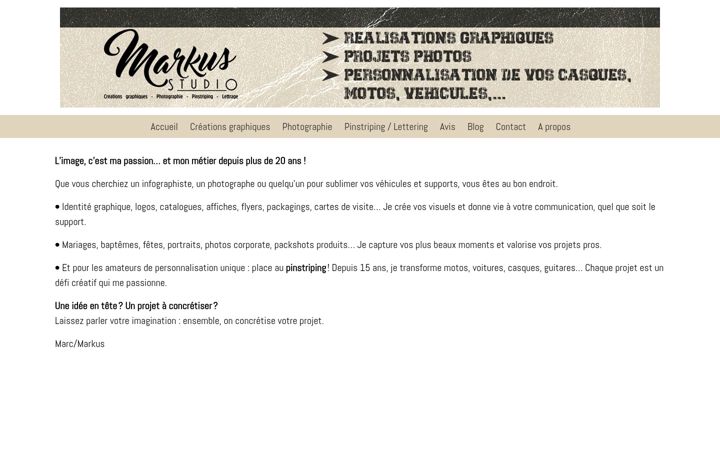 Screenshot of markusstudio.be