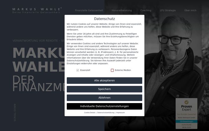 Screenshot of markuswahle.de
