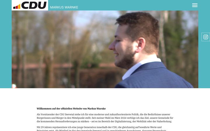 Screenshot of markuswarnke.de