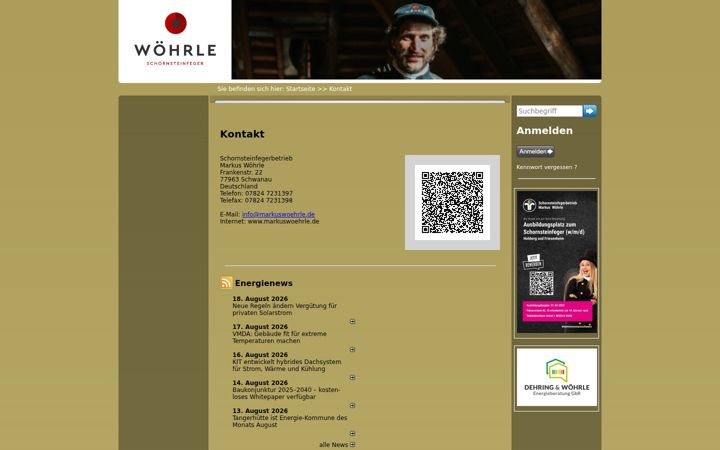 Screenshot of markuswoehrle.de