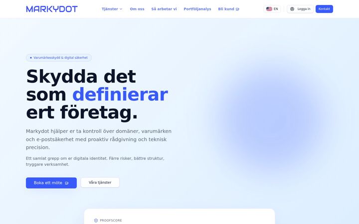 Screenshot of markydot.com