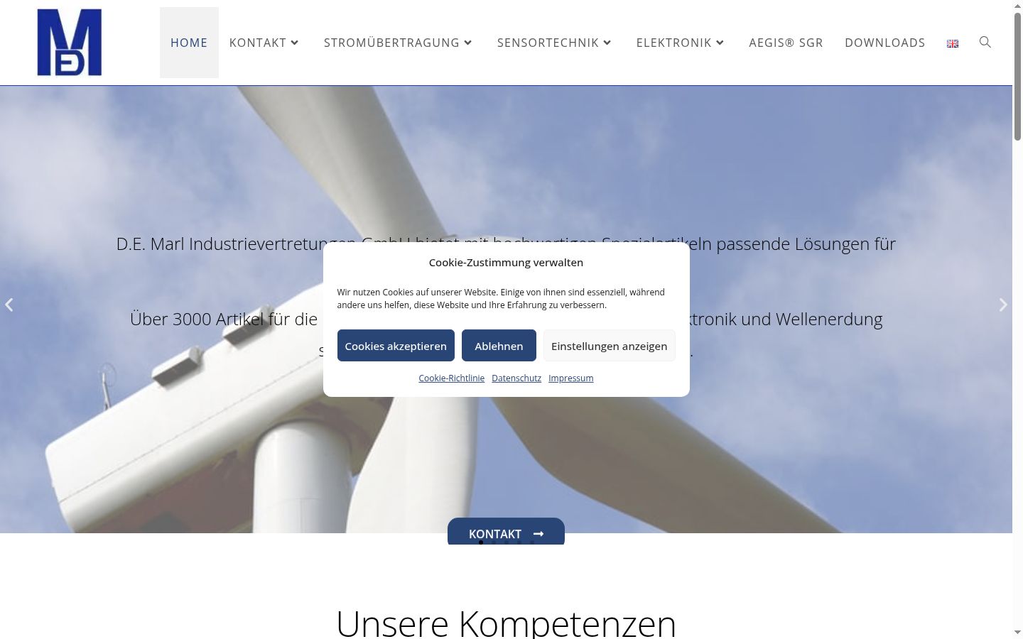 Screenshot van de toestemmingsbanner zoals getoond vóór enige interactie