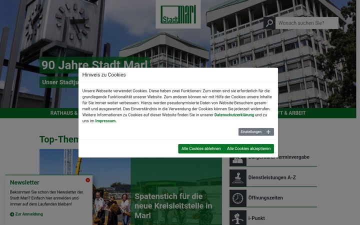 Screenshot of marl.de