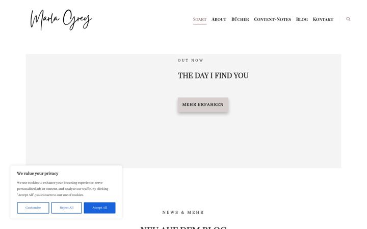 Screenshot of marla-grey.de