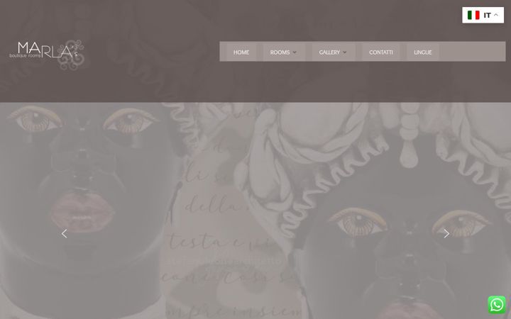 Screenshot of marlasboutiquerooms.it