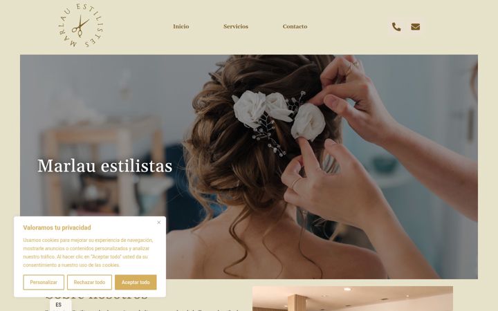 Screenshot of marlauestilistas.com