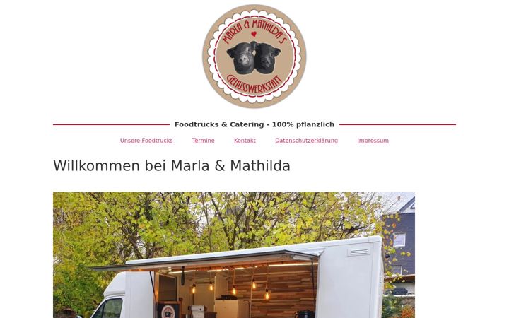 Screenshot of marlaundmathildas.de