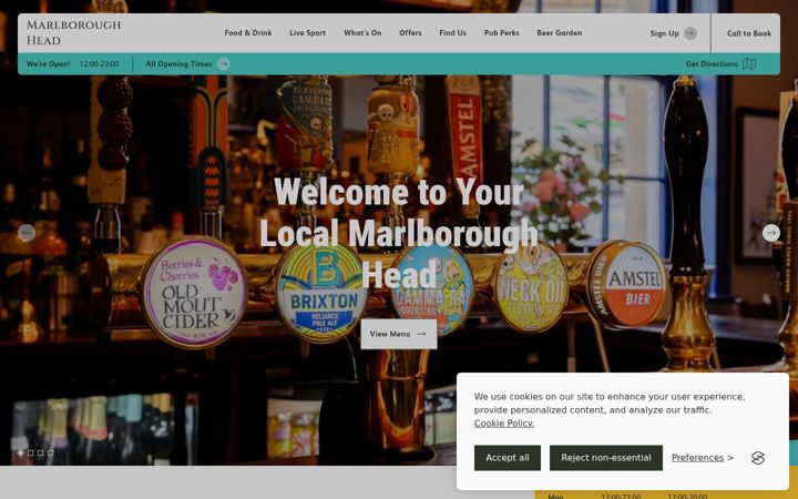 Screenshot of marlboroughhead.com