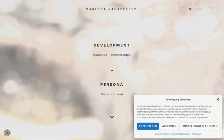Screenshot of marlena-radaschitz.com