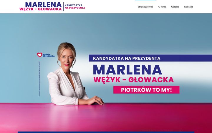 Screenshot of marlenawezykglowacka.pl