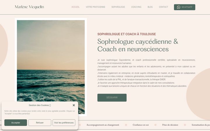 Screenshot of marlene-vicquelin.fr