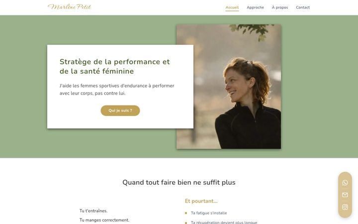 Screenshot of marlenepetit.fr