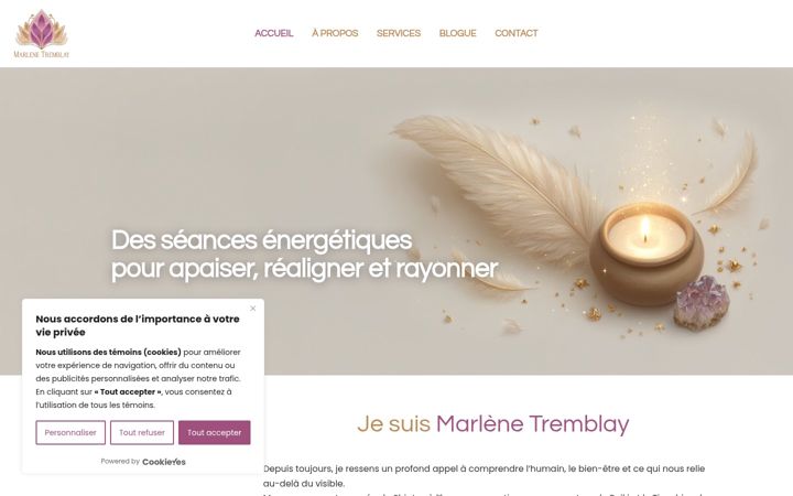 Screenshot of marlenetremblay.com