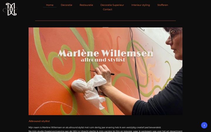 Screenshot of marlenewillemsen.nl