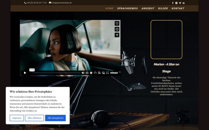 Screenshot of marlenmenz.de