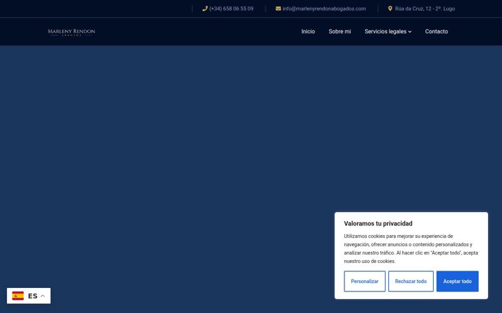 Screenshot of marlenyrendonabogados.com